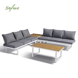 Muebles de jardín de aluminio con asiento ajustable